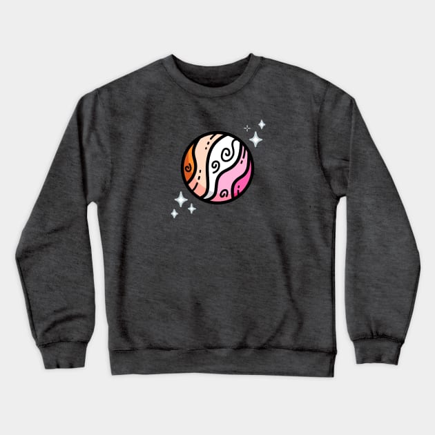 Planet Lesbian Crewneck Sweatshirt by Haley Aletheia